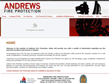 Tablet Screenshot of andrewsfireprotection.com.au